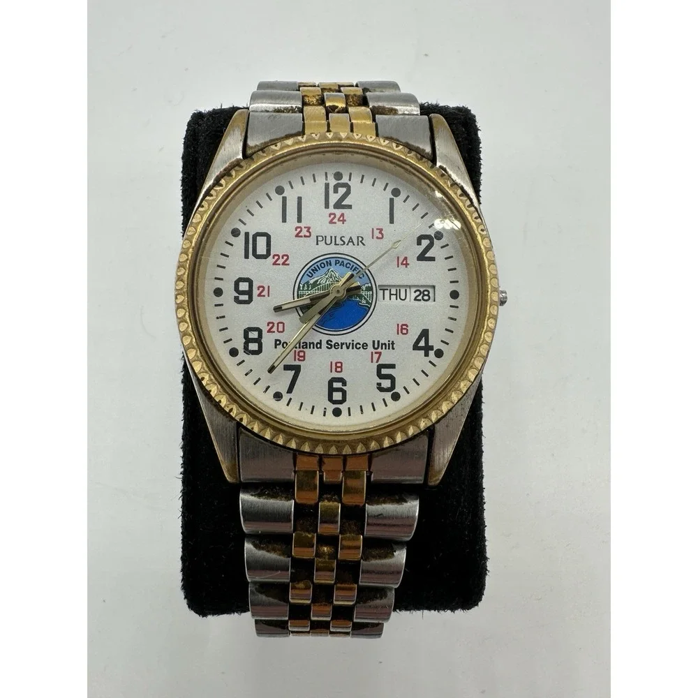 Vintage Pulsar Union Pacific Portland Service Unit Watch V733-X066 Quartz